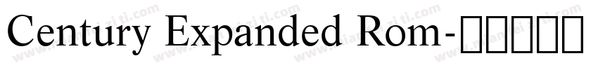 Century Expanded Rom字体转换